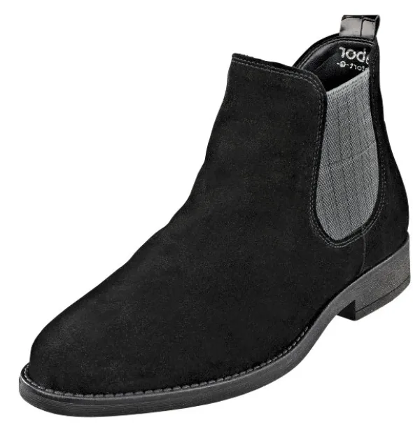 Stiefelette mit einem Besatz in Animal-Optik an der Ferse von Gabor