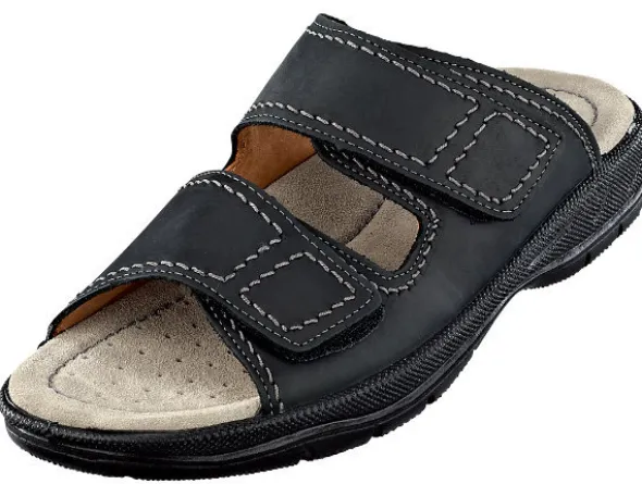 Bequeme Jomos Pantolette mit Ziernähten
