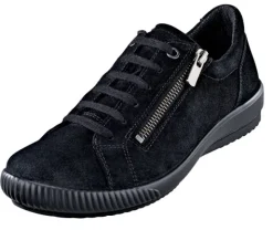 Bequemer Schnürhalbschuh mit zu öffnendem Reißverschluss