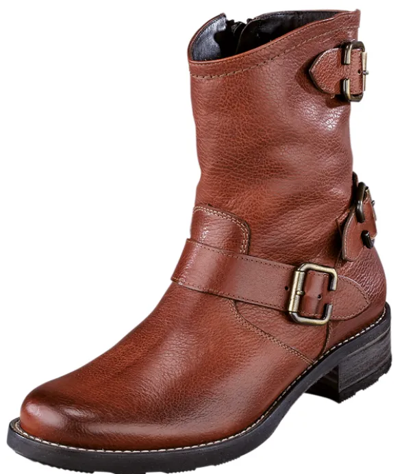 Bikerstiefel mit verstellbaren Zierschließen