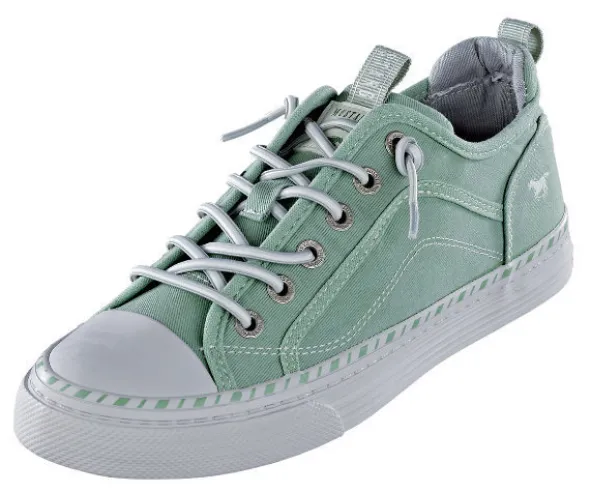 Denim Sneaker mit Gummischnürung von Mustang