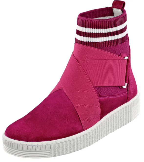 Farbenfrohe Stiefelette in Sockenoptik von Gabor