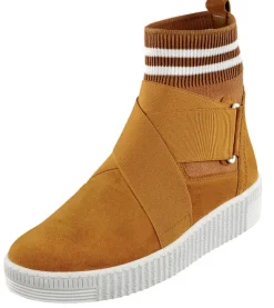 Farbenfrohe Stiefelette in Sockenoptik von Gabor