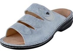 FinnComfort Pantolette mit 3 verstellbaren Klettverschlüssen