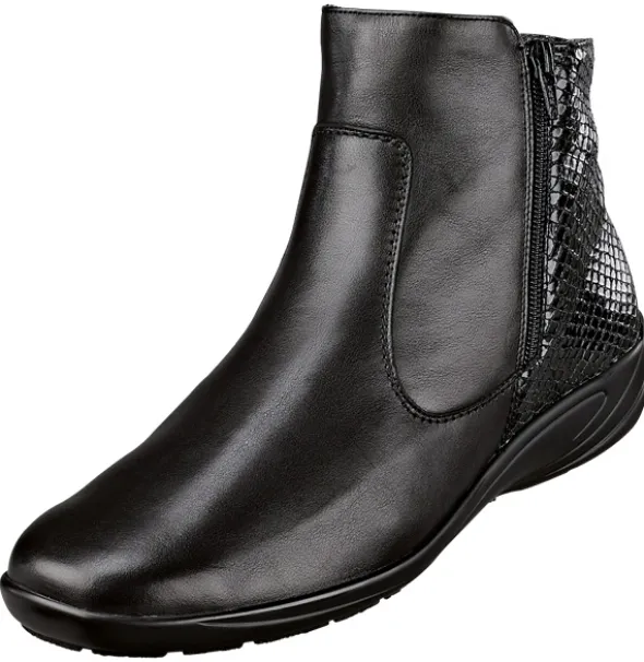 Knöchelhohe Stiefelette mit 2 Reißverschlüssen