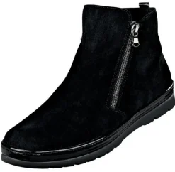 Knöchelhohe Stiefelette mit beidseitig zu öffnendem Reißverschluss