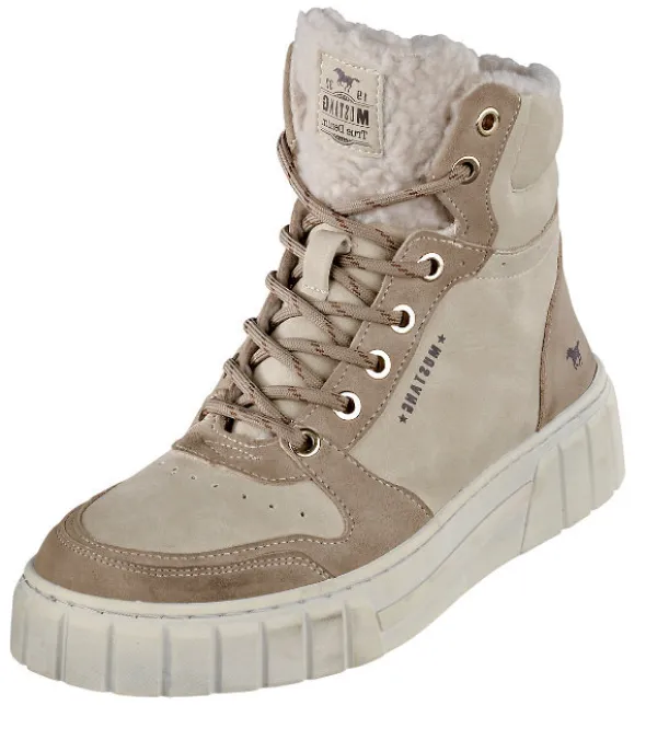 Knöchelhoher Mustang Chunky-Schnürboots