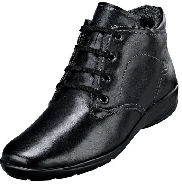 Knöchelhoher Schnürboots mit Teddyfutter für kräftige Füße