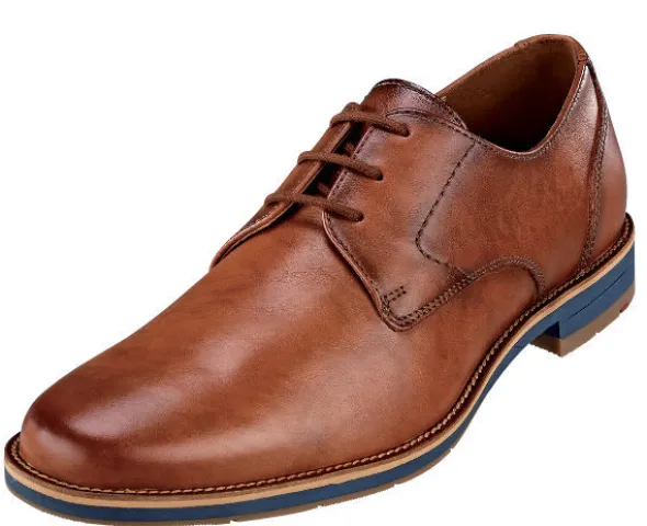 Lloyd Business-Schnürhalbschuh mit dreifarbiger Sohlenstruktur