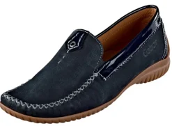 Mokassin-Slipper in bequemer Weite
