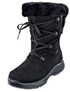 Moonboots mit Pelzkragen zum Umschlagen von Josef Seibel