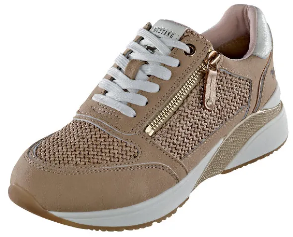 Mustang Schnürschuh mit Flechtoptik