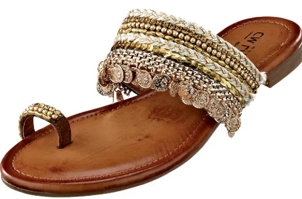 Orientalische Zehenriemen Pantolette von CM Laufsteg