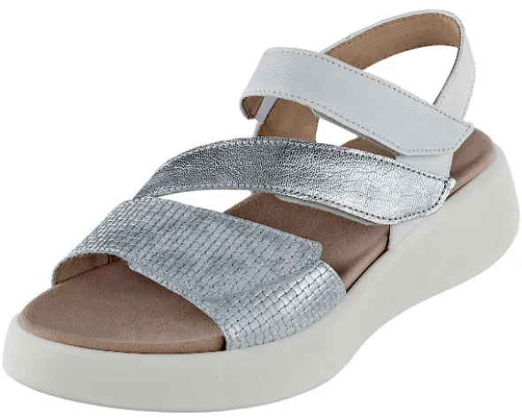 Plateausandalette mit metallischen Effekten von Gabor