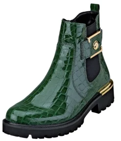 Remonte Stiefelette mit goldener Zierschließe an der Außenseite