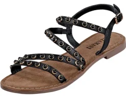 Sandalette mit Nieten-Applikationen