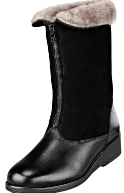 Schaftstiefel mit echtem Lammfell Futter