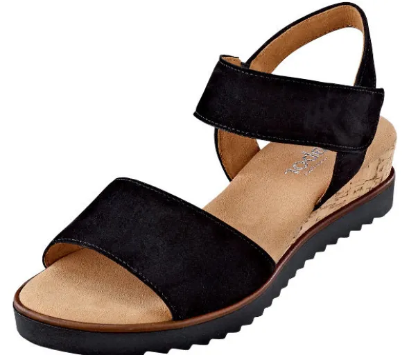 Schlichte Gabor Sandalette mit Keilabsatz