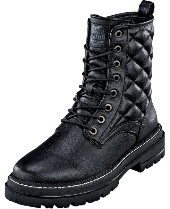 Schnürboots mit außenseitiger Rautensteppung von Mustang