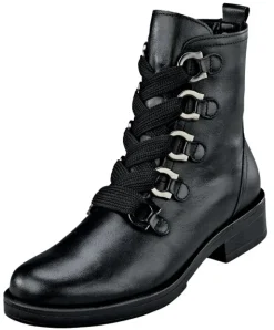 Schnürstiefelette mit kräftigen Metallringen von Gabor