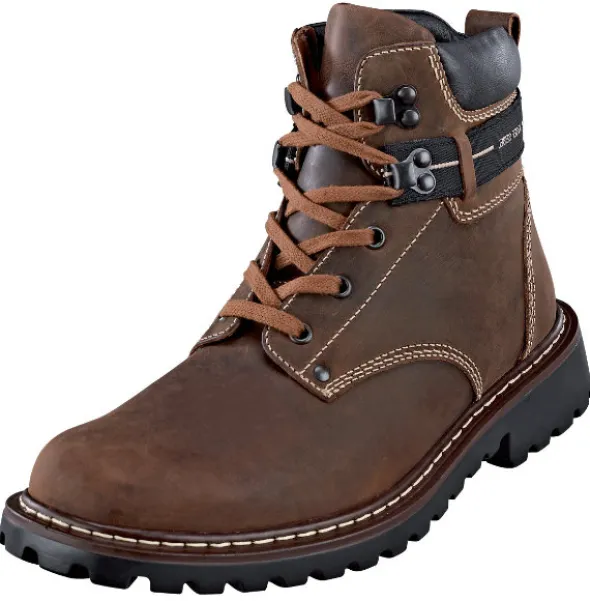 Sportlicher Schnürboots mit Lammfellfutter