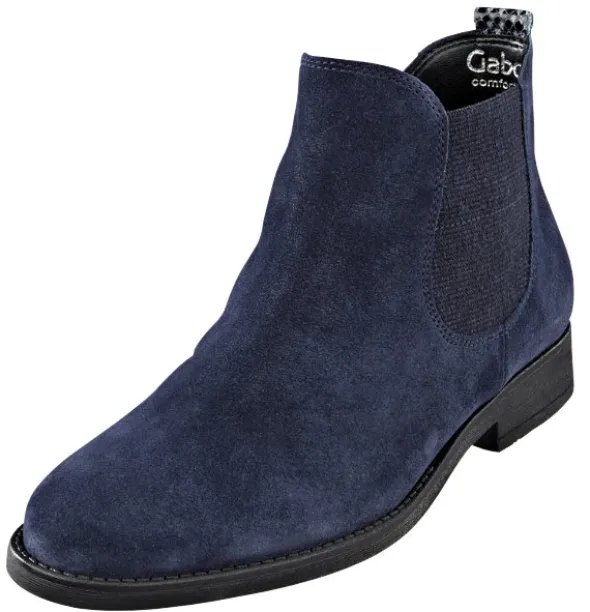 Stiefelette mit einem Besatz in Animal-Optik an der Ferse von Gabor