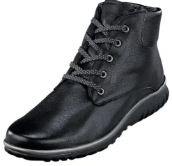 Warme Schürstiefelette mit gemusterten Schnürbändern von Semler